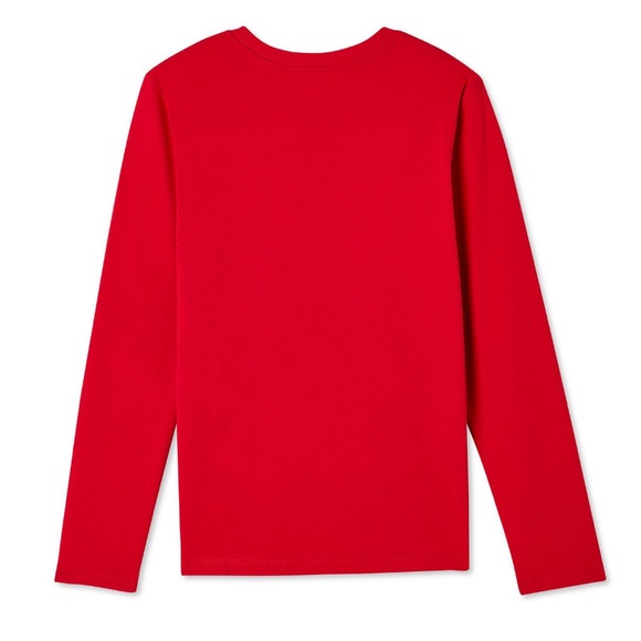 Kids Holiday Slogan Long-Sleeve T-Shirt - Christmas - Red & Green - Picture 2 of 6
